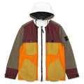 Stone Island Tela Placcatta Bicolore Hooded Field Jacket - Orange