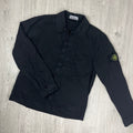 Stone Island Zip Overshirt - Black Ironleague