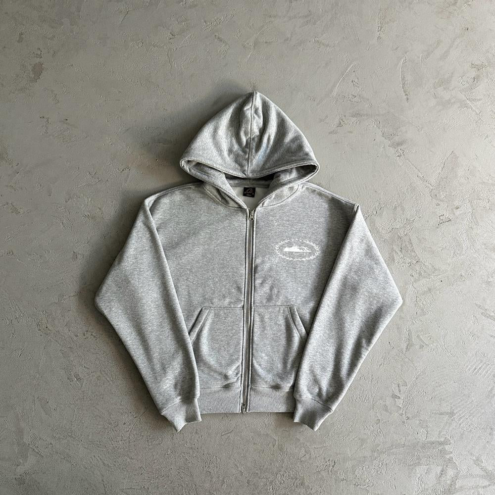 Corteiz Superior Royale Zip Set - Grey Ironleague