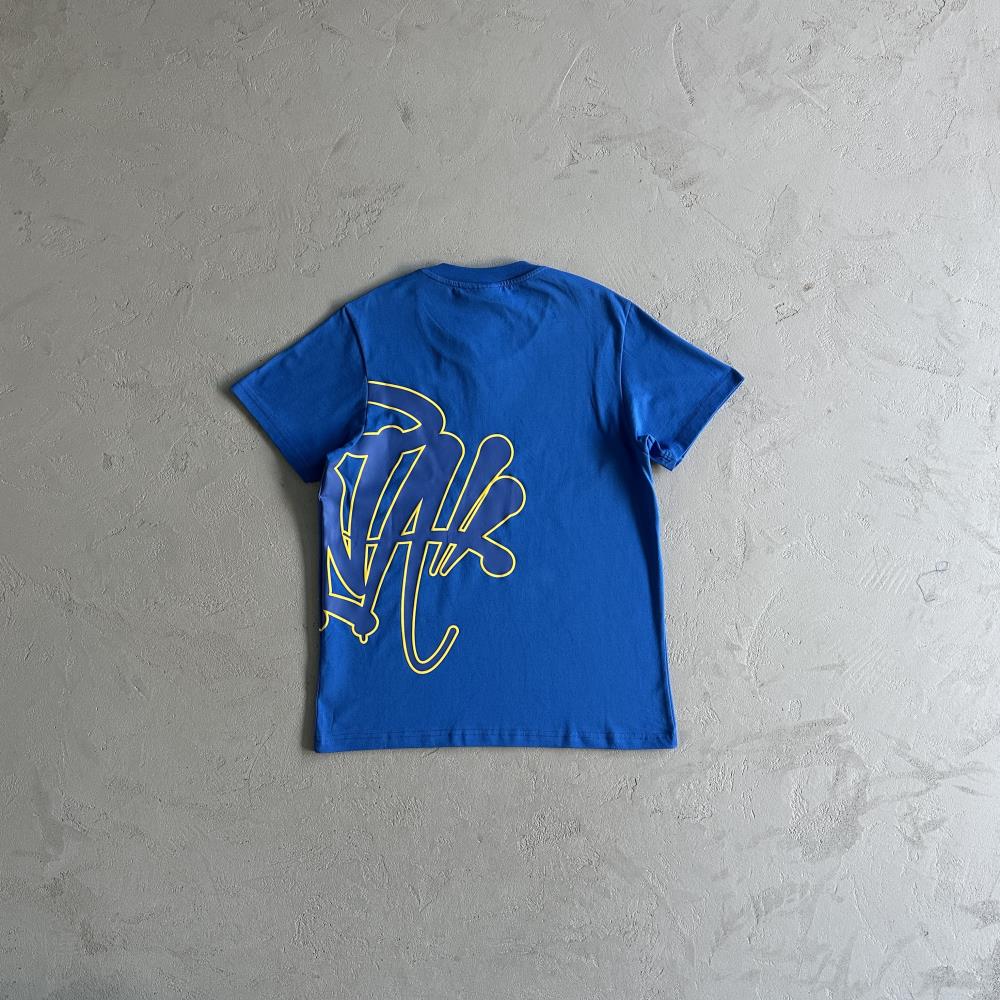Syna T-Shirt & Short Set - Blue/Yellow Ironleague