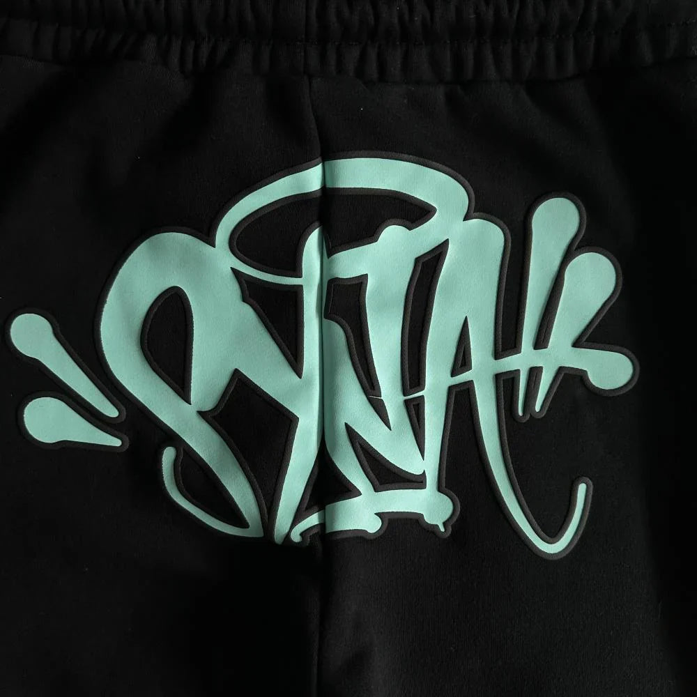 Syna Tracksuit - Black/Baby Blue Ironleague