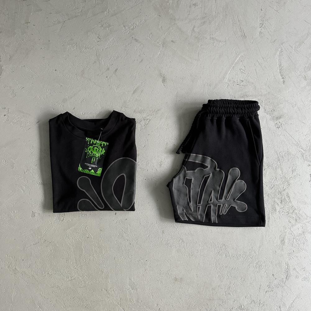 Syna T-Shirt & Shorts Set - Black Ironleague