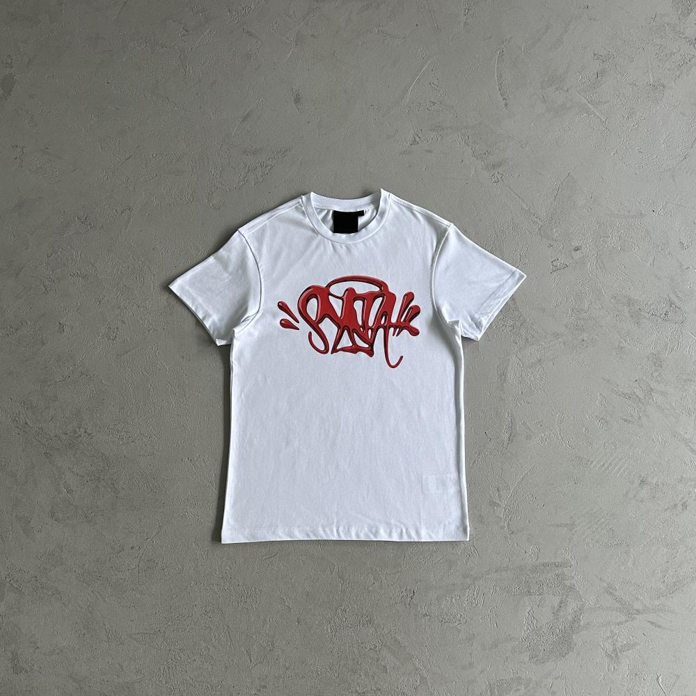 Syna Chrome Tee - White/Red Ironleague