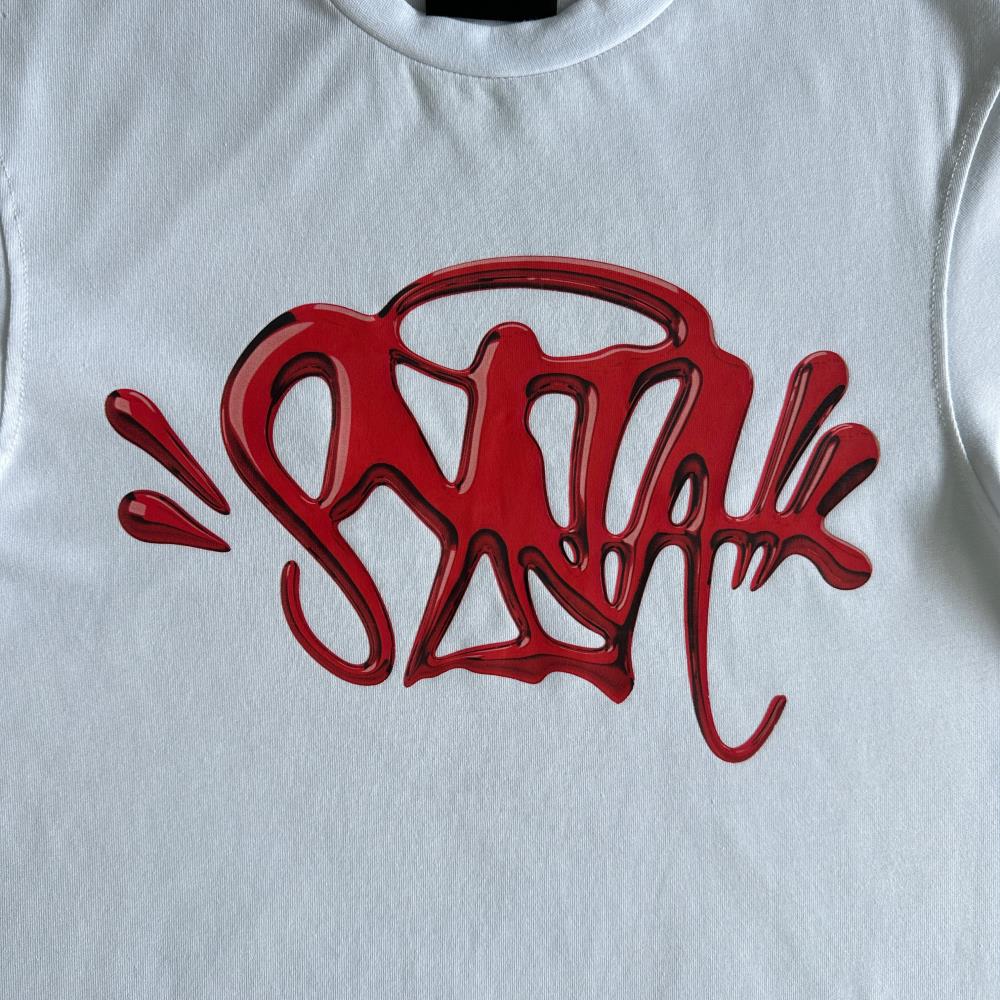 Syna Chrome Tee - White/Red Ironleague