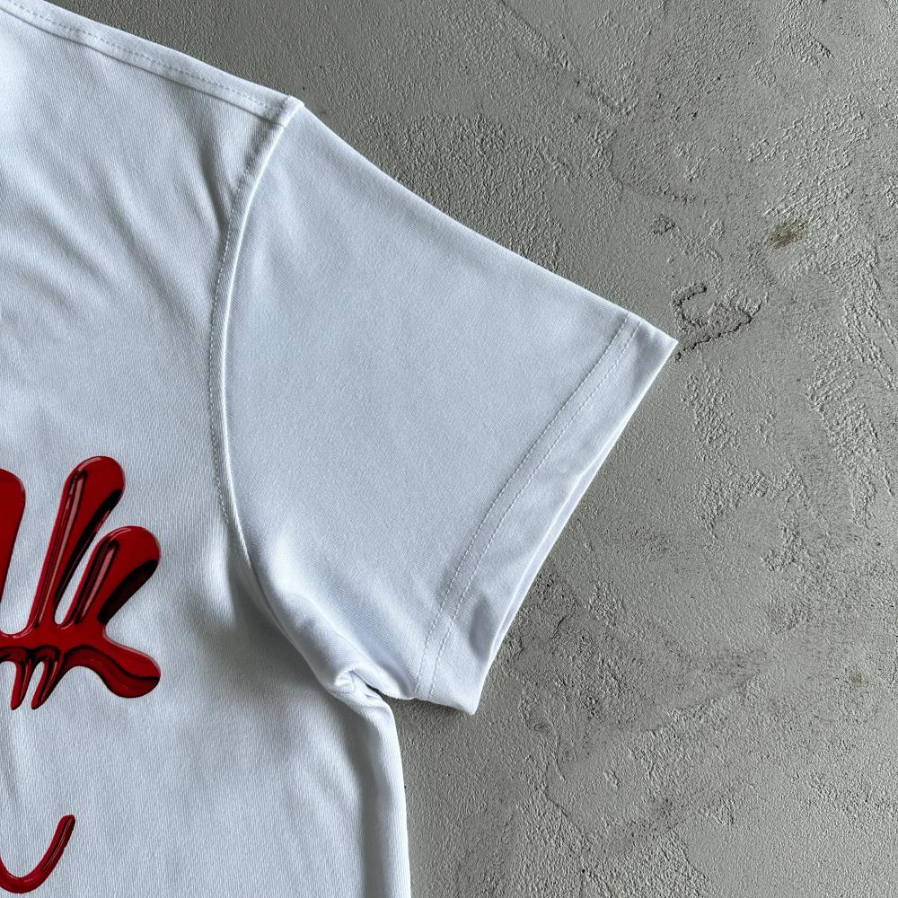 Syna Chrome Tee - White/Red Ironleague