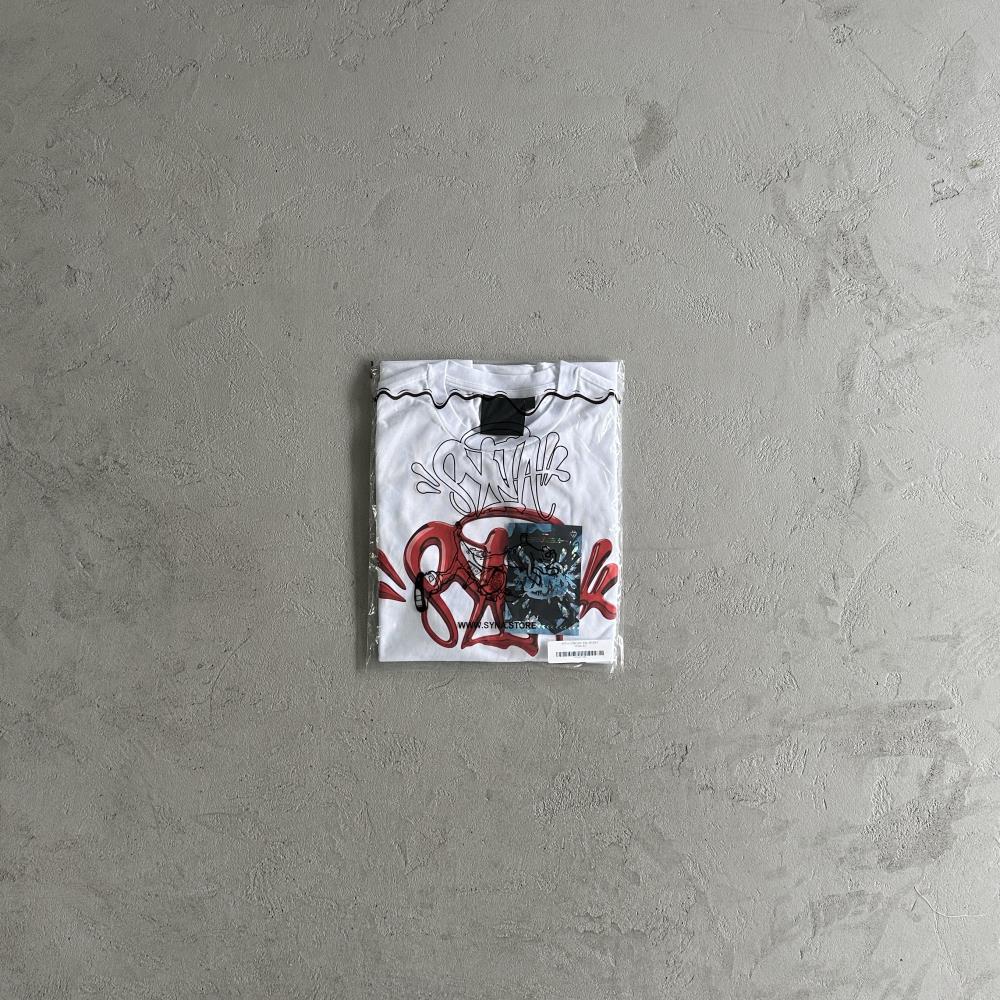 Syna Chrome Tee - White/Red Ironleague