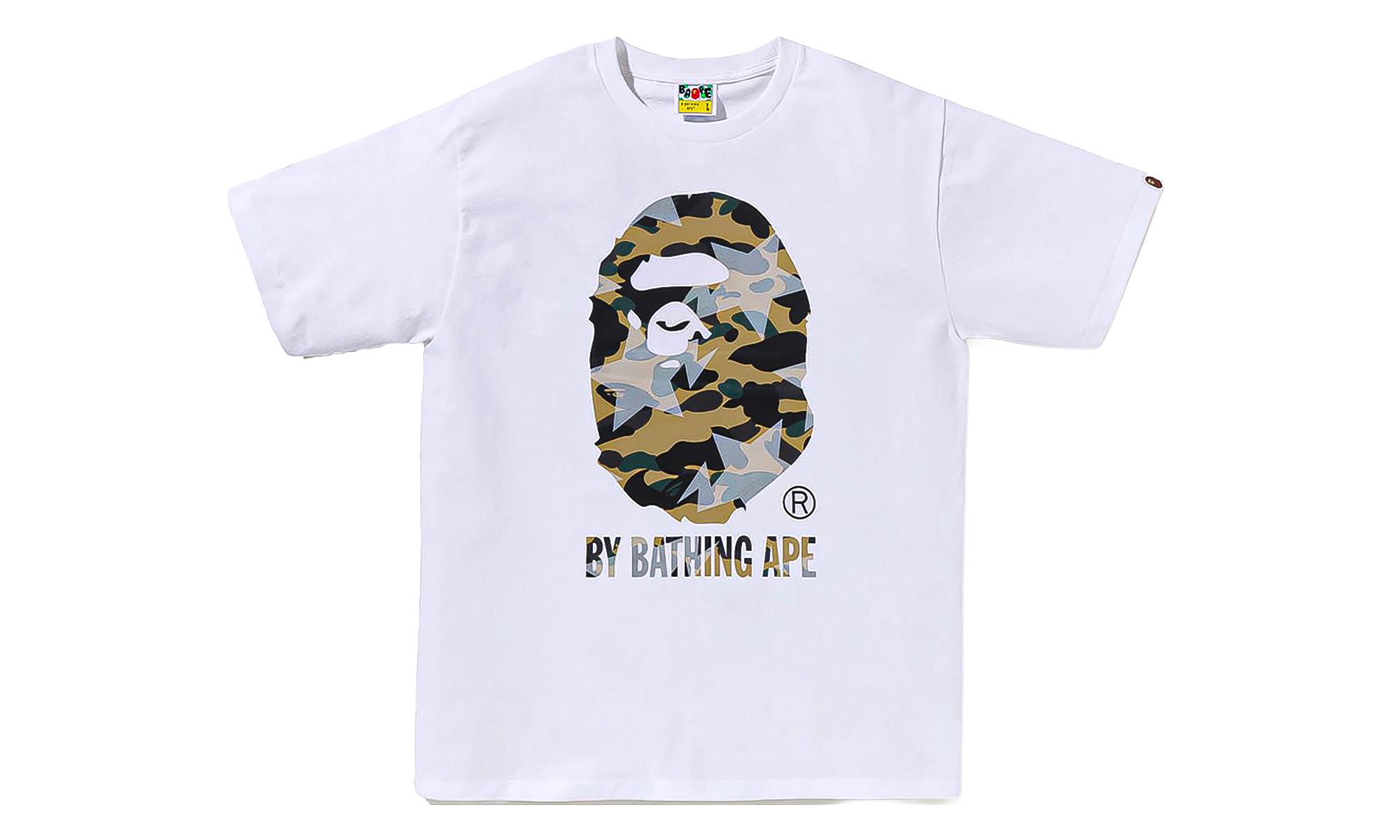 BAPE STA Overprint 1st Camo Tee White 0ZXTEM023101Q WHR