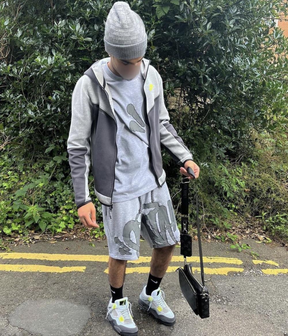Syna T-Shirt & Shorts Set - Grey Ironleague