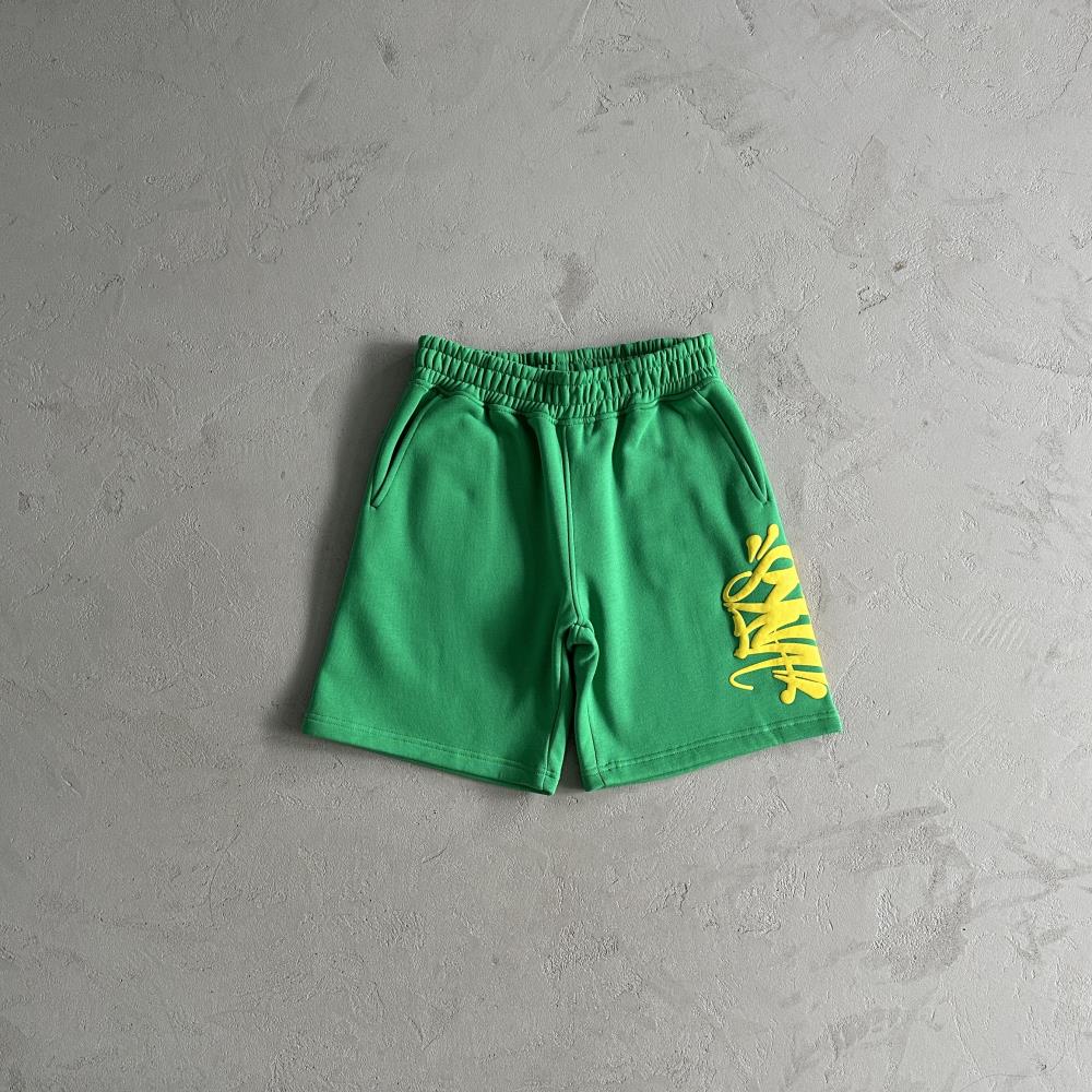 Syna Hoodie & Short Set - Green/Yellow Ironleague