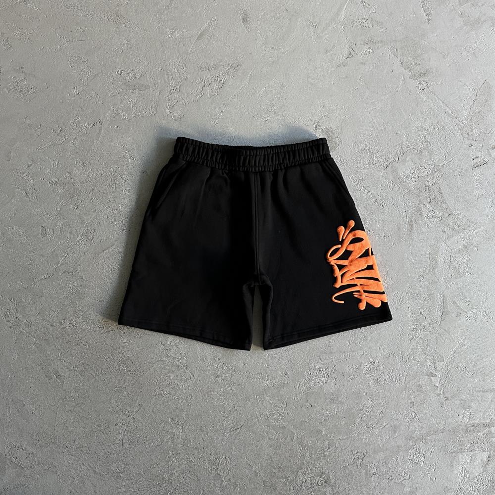 Syna Hoodie & Short Set -  Black/Orange Ironleague