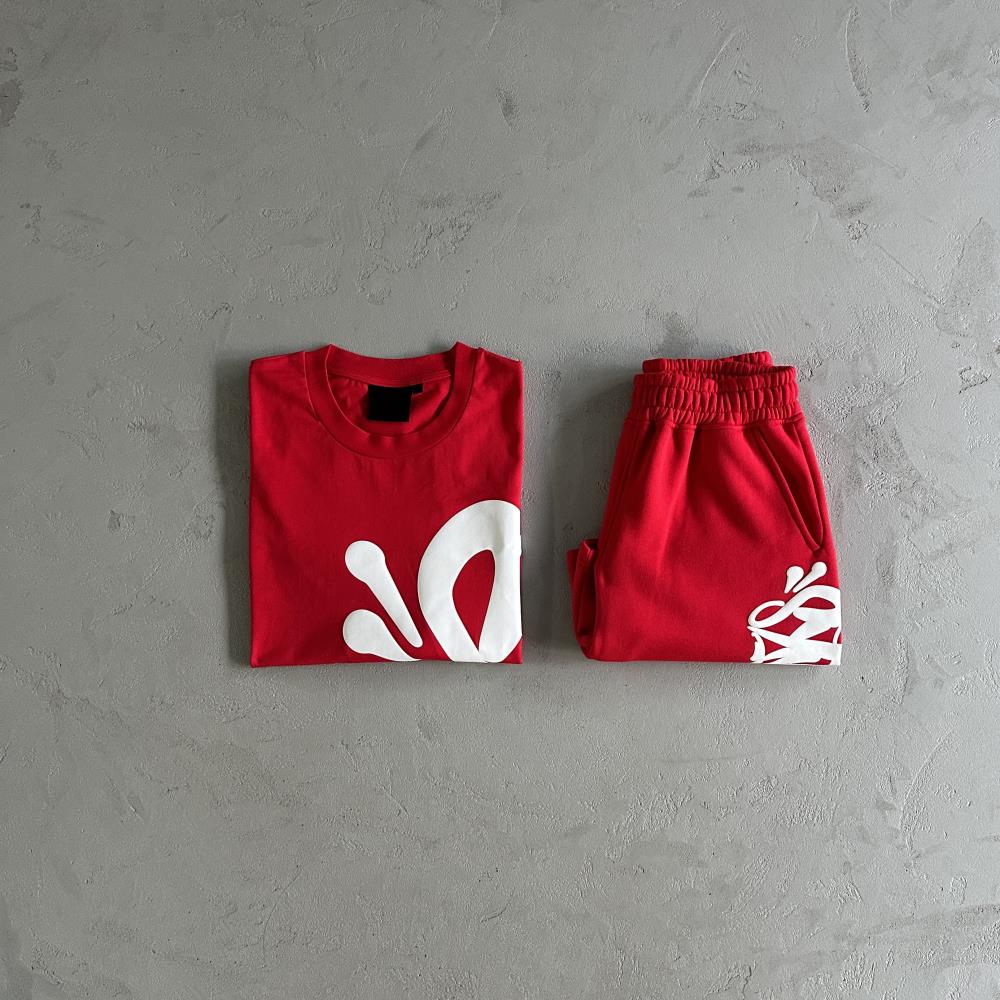 Syna Tee & Short Set - Red Ironleague