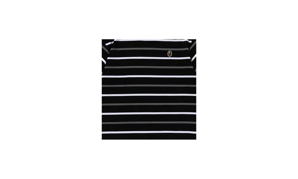 BAPE One Point Stripe Tee Black 001CSK801005M BLK