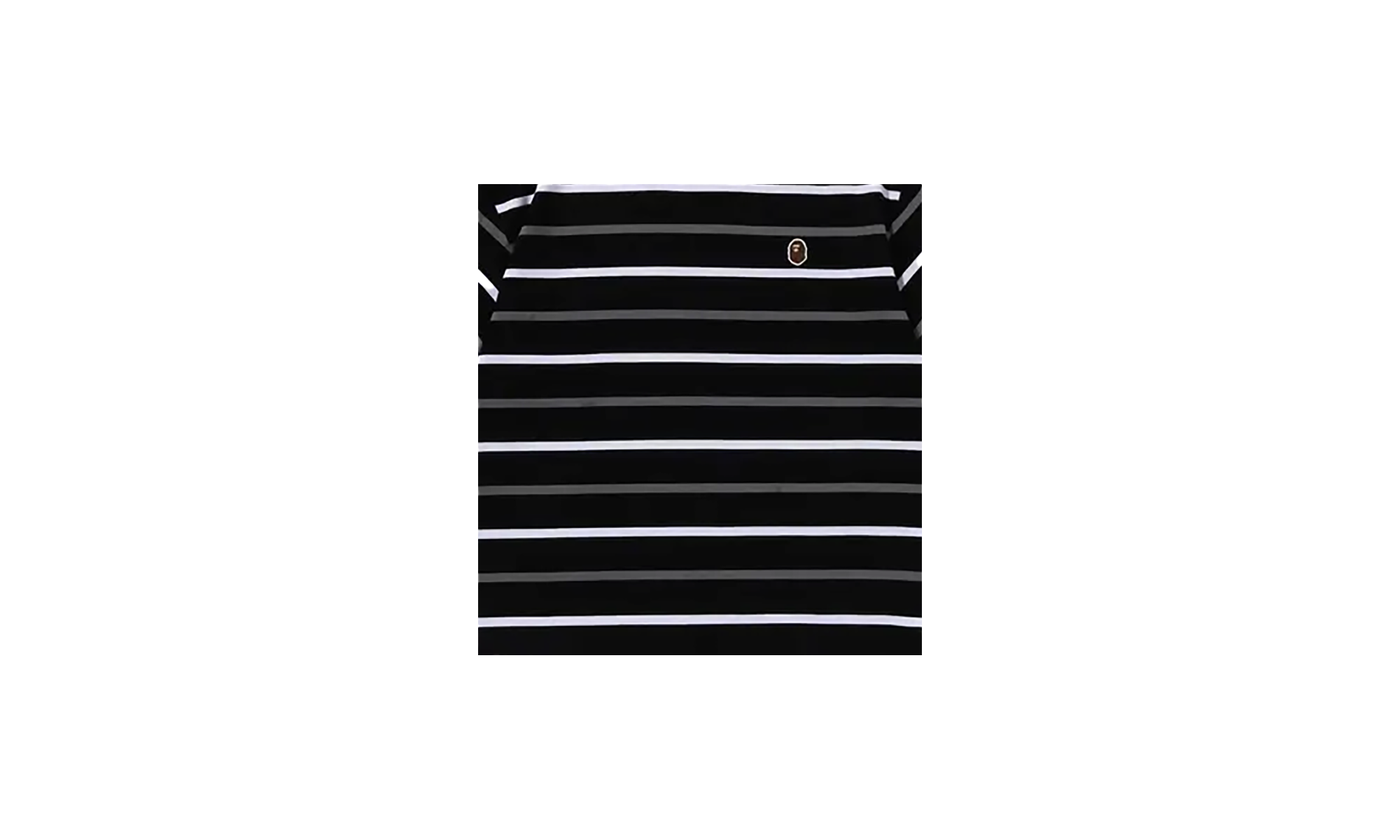 BAPE One Point Stripe Tee Black 001CSK801005M BLK