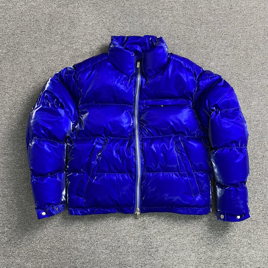 Trapstar Irongate T Shiny Puffer Jacket - Blue Ironleague