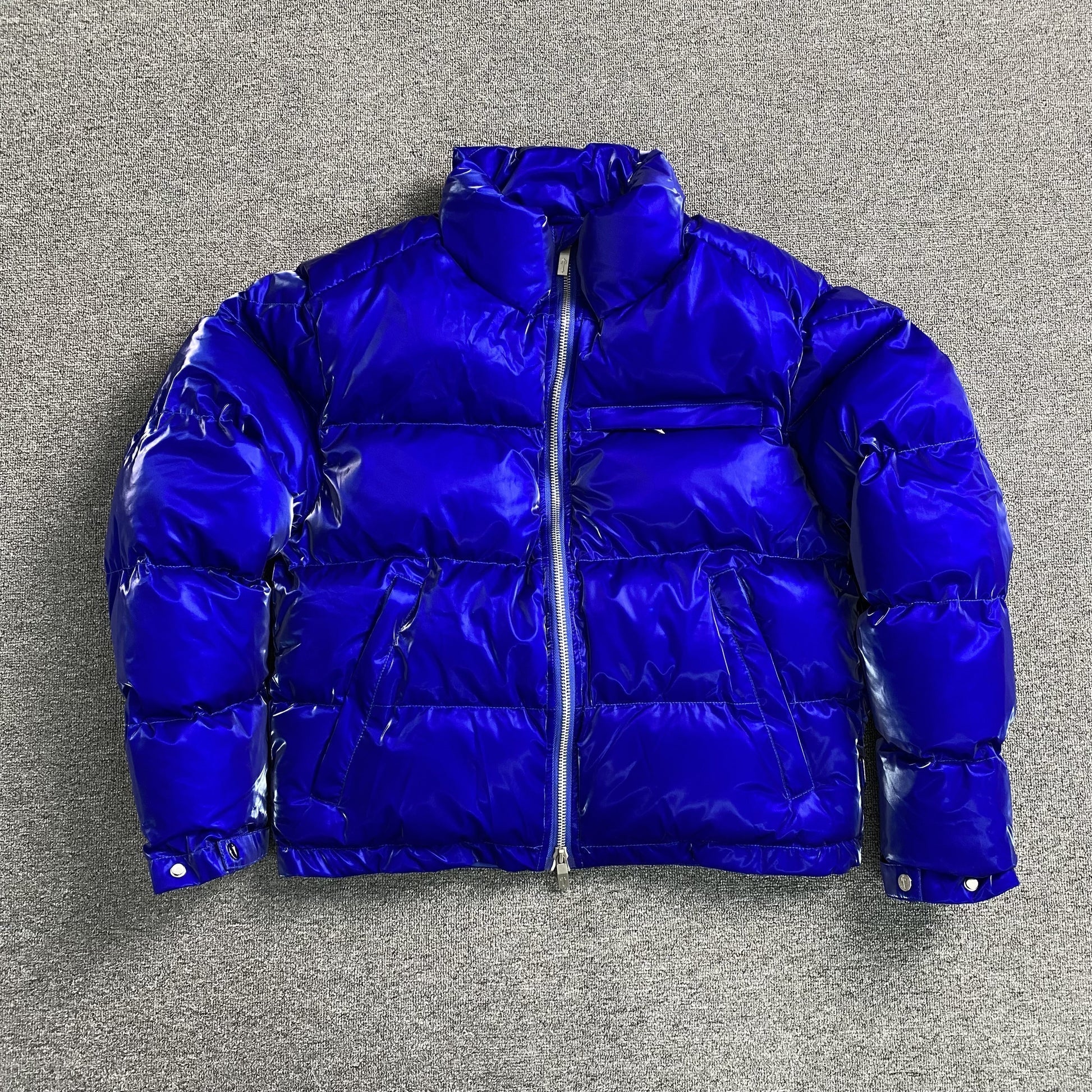 Trapstar Irongate T Shiny Puffer Jacket - Blue Ironleague