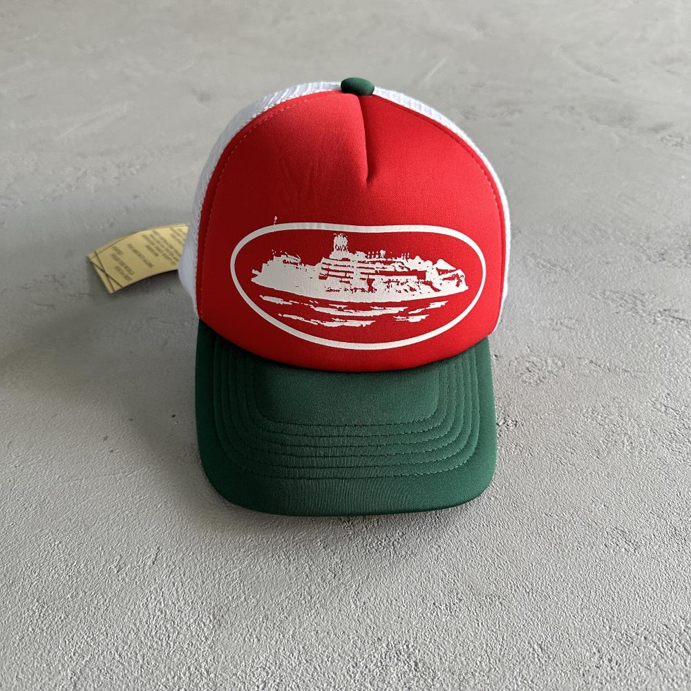 Corteiz Trucker Cap - Green/Red/White Ironleague