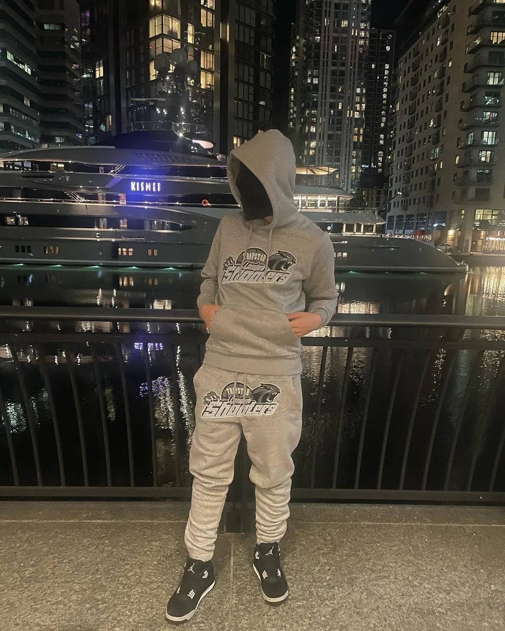 Trapstar Shooter Tracksuit - Black/Grey Ironleague