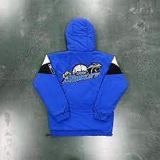 Trapstar 1/4 Zip Pullover Jacket - Blue Ironleague