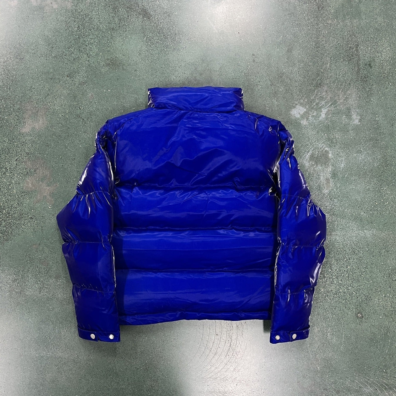 Trapstar Irongate T Shiny Puffer Jacket - Blue Ironleague