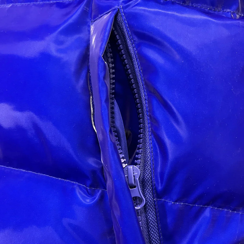 Trapstar Irongate T Shiny Puffer Jacket - Blue Ironleague