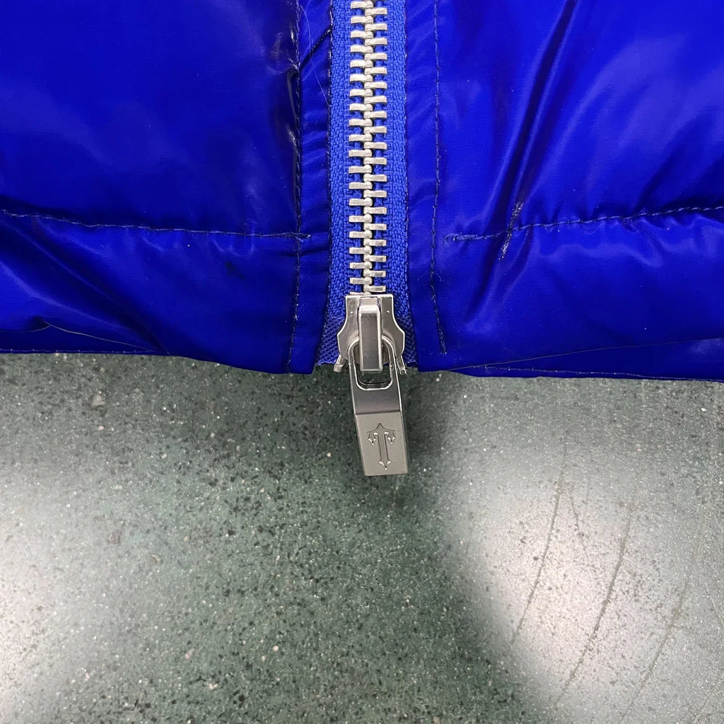 Trapstar Irongate T Shiny Puffer Jacket - Blue Ironleague