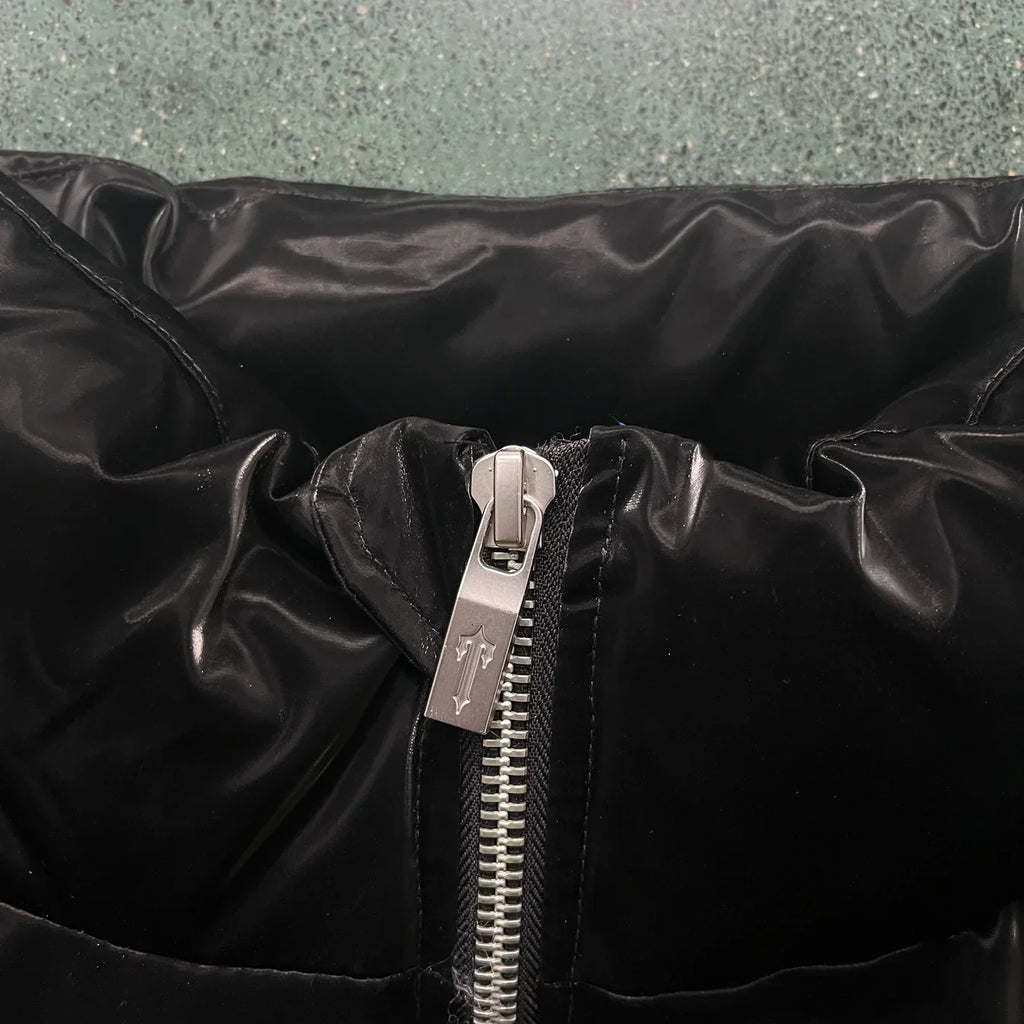Trapstar Irongate T Shiny Puffer Jacket - Black Ironleague