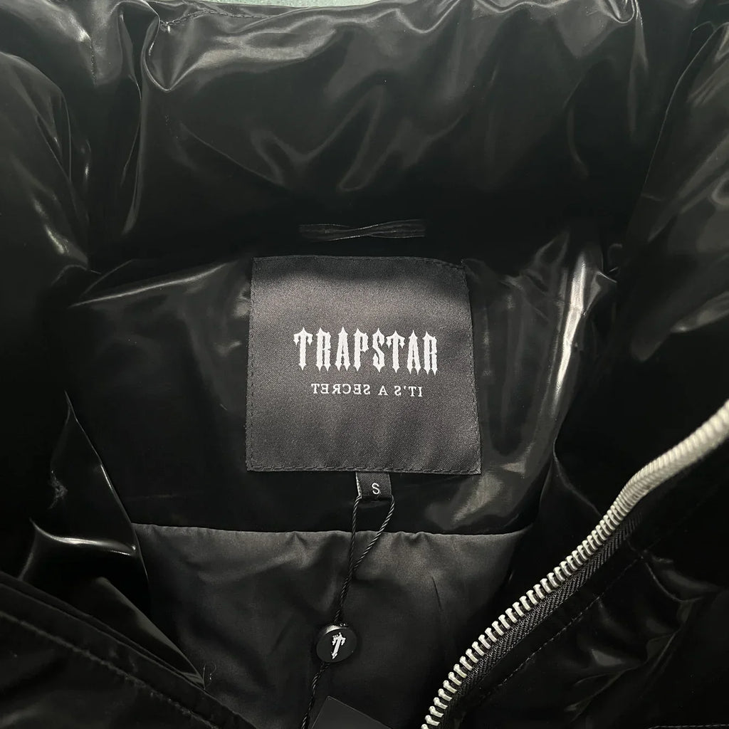 Trapstar Irongate T Shiny Puffer Jacket - Black Ironleague