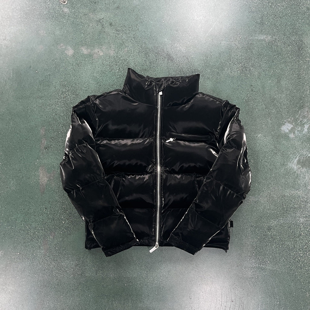 Trapstar Irongate T Shiny Puffer Jacket - Black Ironleague
