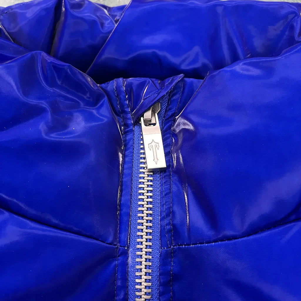 Trapstar Irongate T Shiny Puffer Jacket - Blue Ironleague
