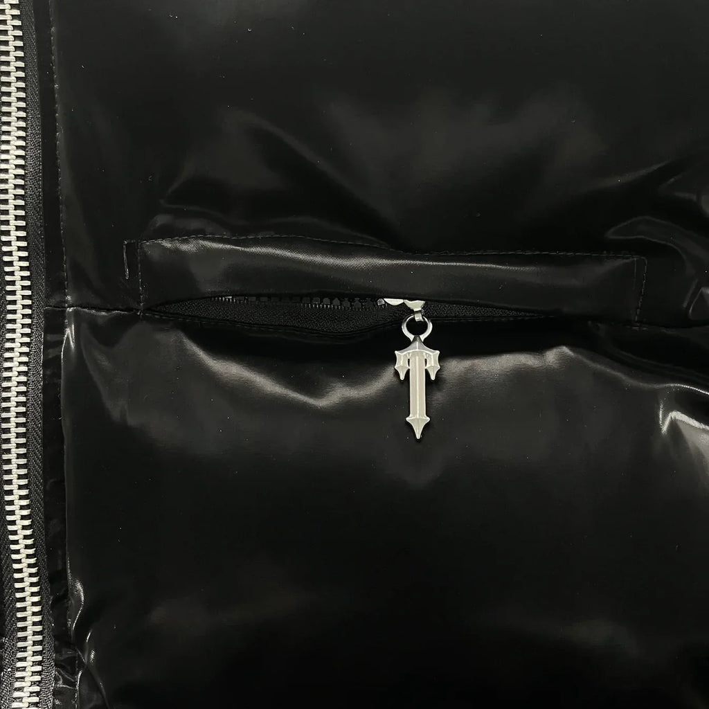 Trapstar Irongate T Shiny Puffer Jacket - Black Ironleague