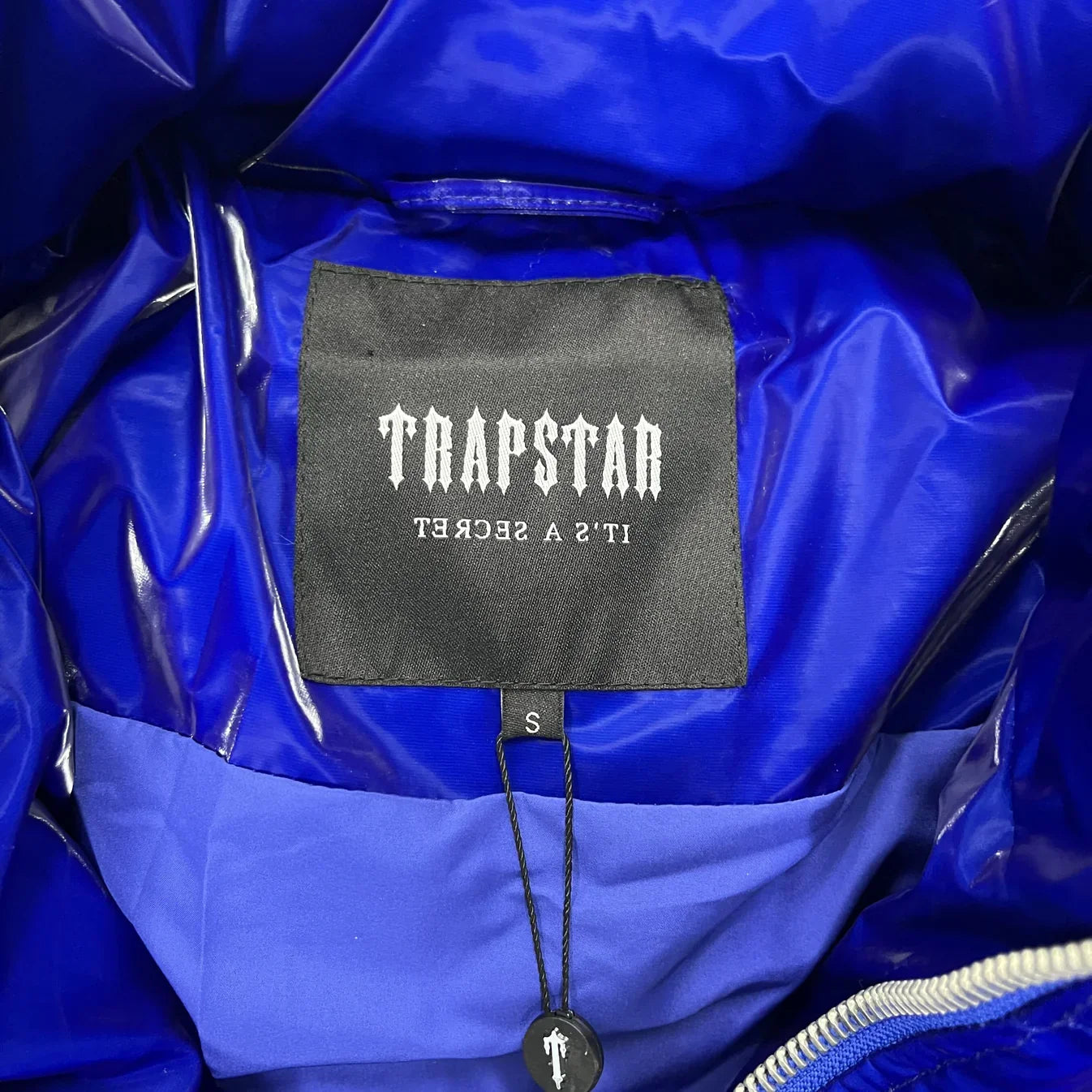 Trapstar Irongate T Shiny Puffer Jacket - Blue Ironleague