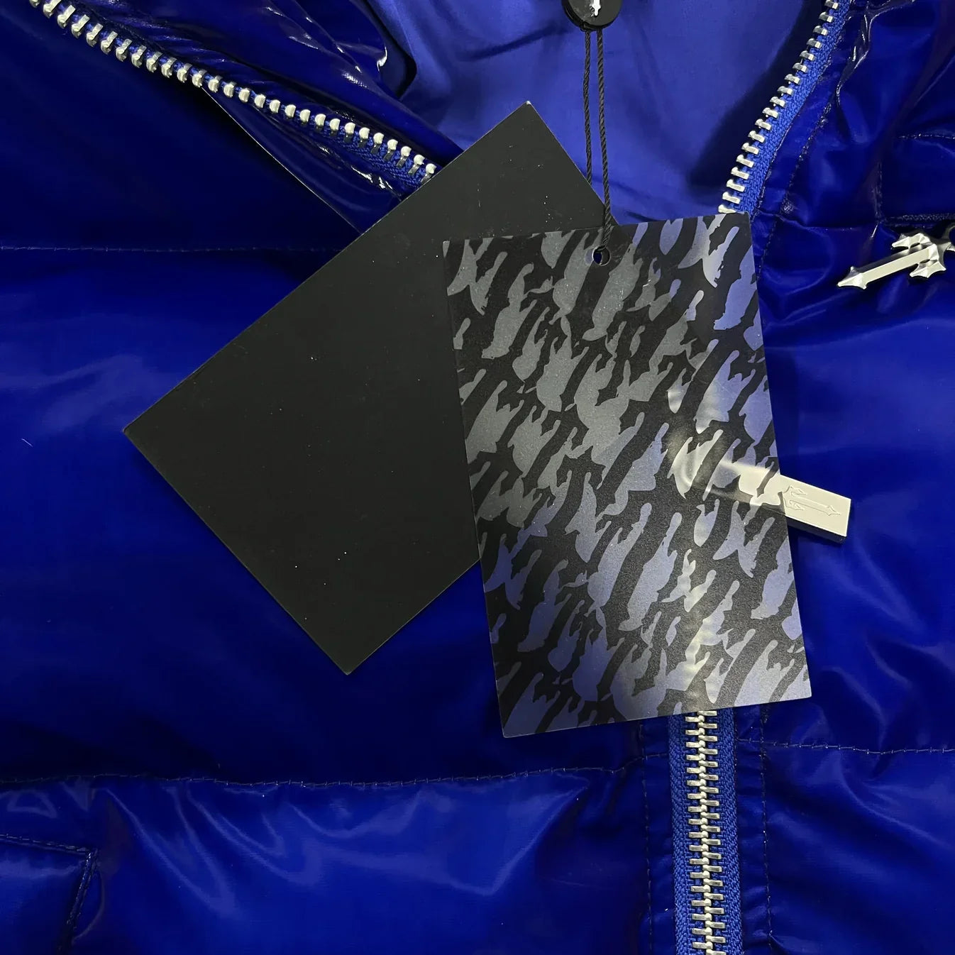 Trapstar Irongate T Shiny Puffer Jacket - Blue Ironleague