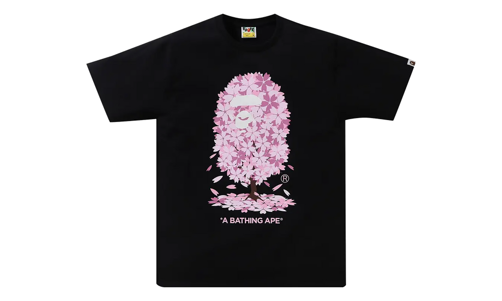 BAPE Sakura Tee Black 1K22 110 036 BLACK