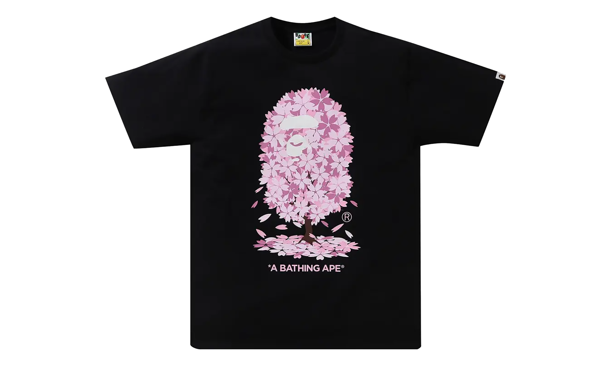 BAPE Sakura Tee Black 1K22 110 036 BLACK
