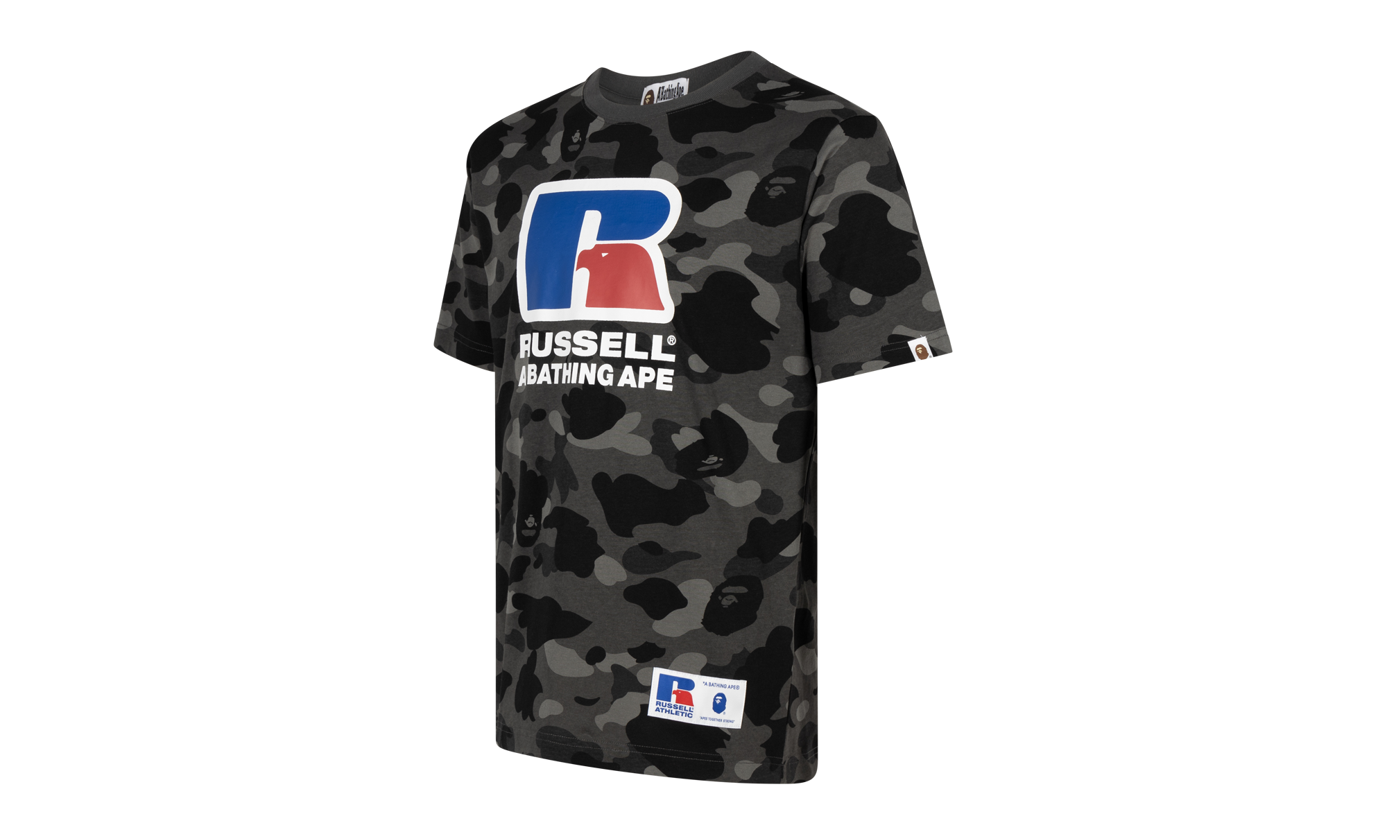 BAPE Color Camo Tee M Russell Athletic