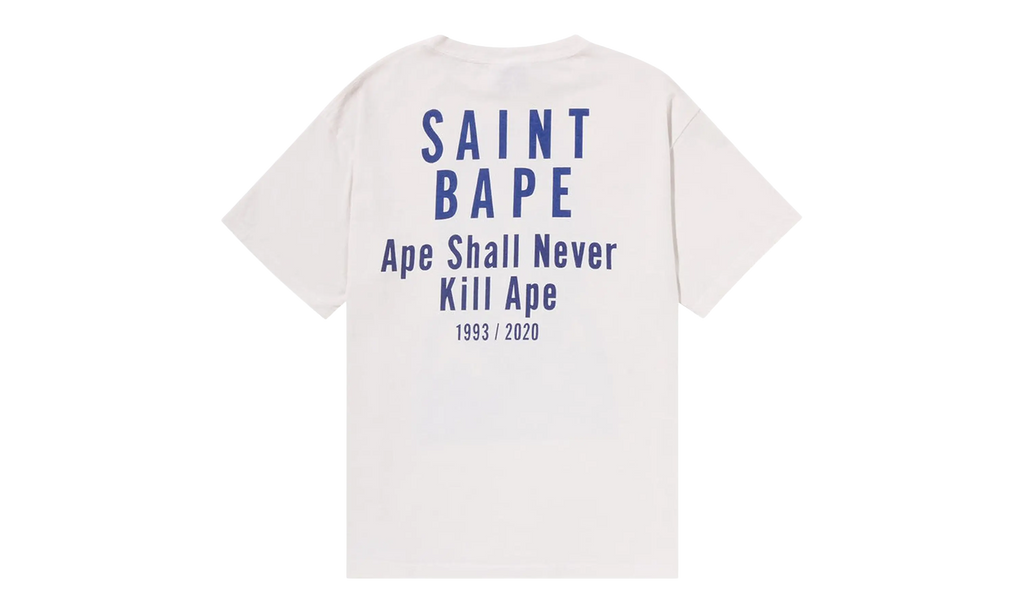 BAPE BAPE x Saint MXXXXXX Skull Tee White 1J23 109 902 WHITE
