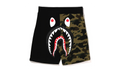 BAPE Back Shark Sweat Shorts 1st Camo Black / Green 1I20 153 004