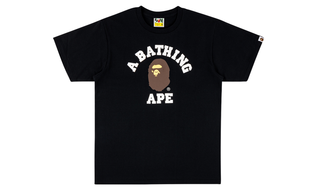 BAPE College Tee Black M110001D BKX