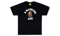 BAPE College Tee Black M110001D BKX