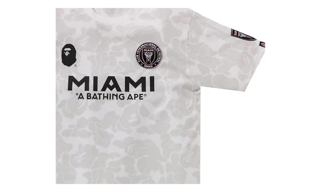 BAPE BAPE x Inter Miami CF Camo Tee White 1J73 109 901 WHITE