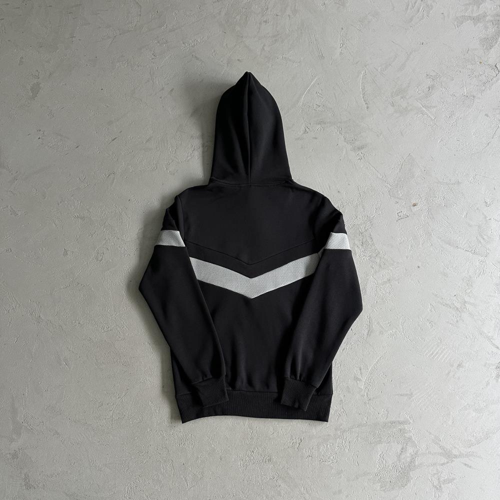 Trapstar V Stripe Tracksuit - Black/Grey Ironleague