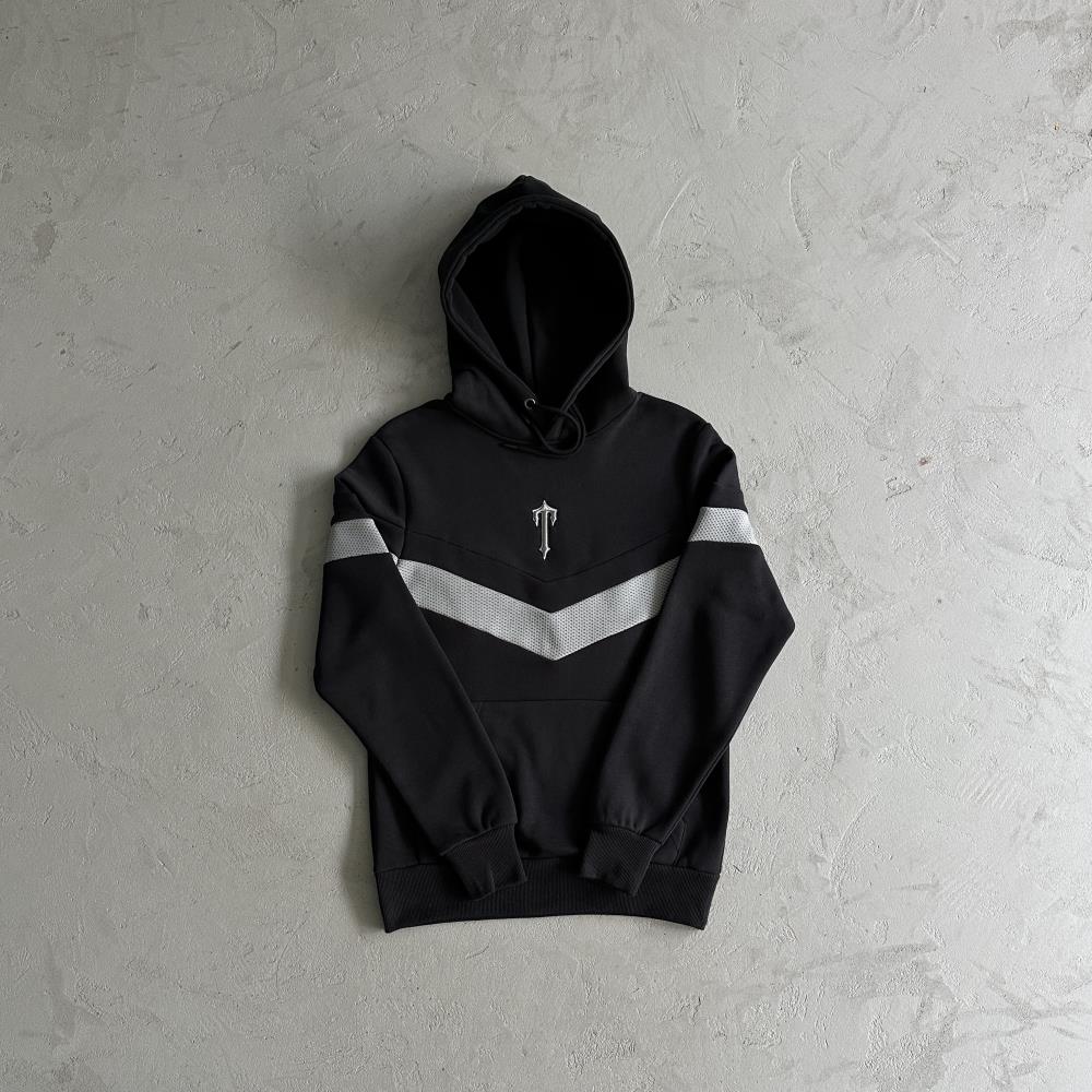 Trapstar V Stripe Tracksuit - Black/Grey Ironleague