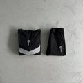 Trapstar V Stripe Tracksuit - Black/Grey Ironleague