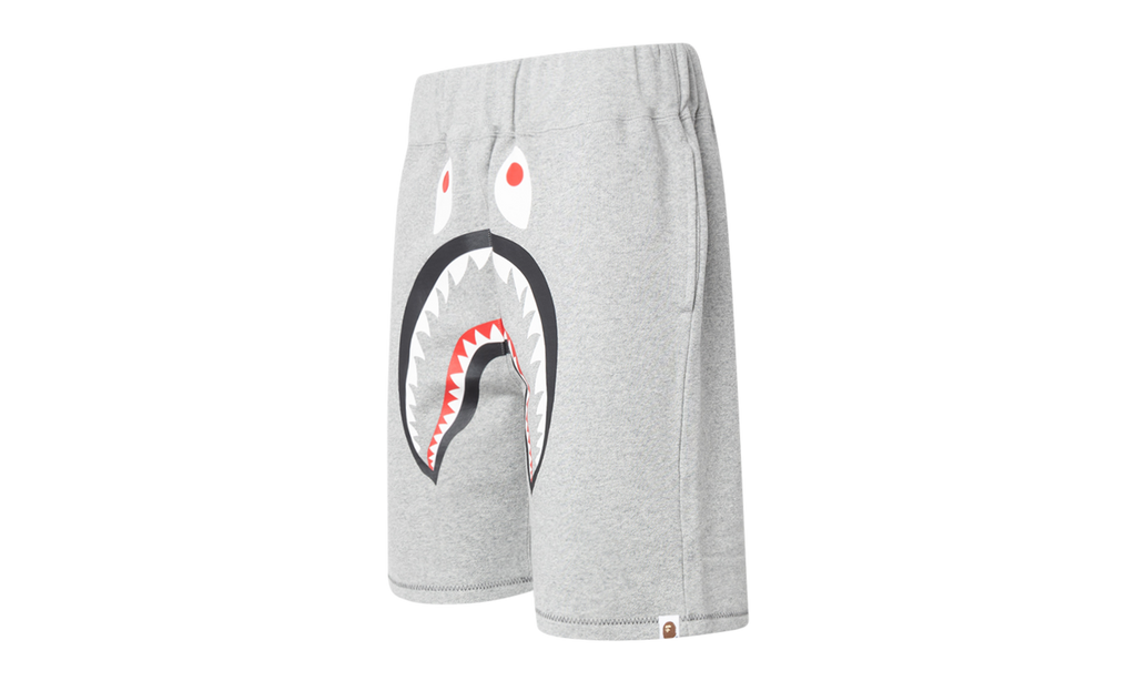 BAPE Shark Sweat Shorts Grey 0ZXSPM153001DGYX