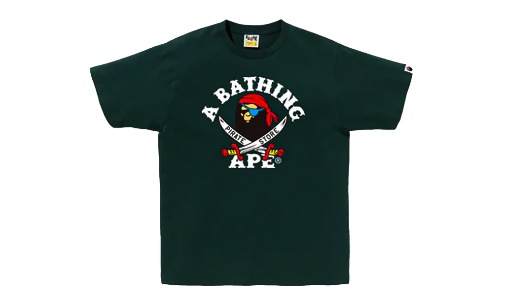 BAPE Ape Pirate Tee Green 4I72110003 GREEN