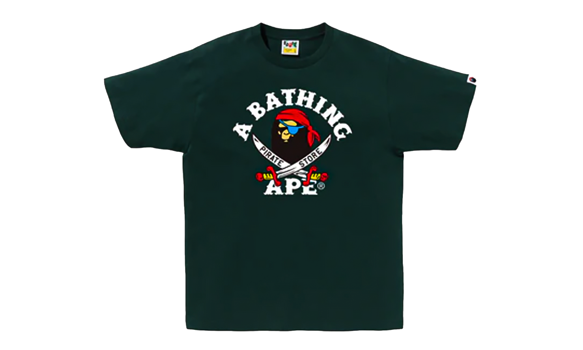 BAPE Ape Pirate Tee Green 4I72110003 GREEN