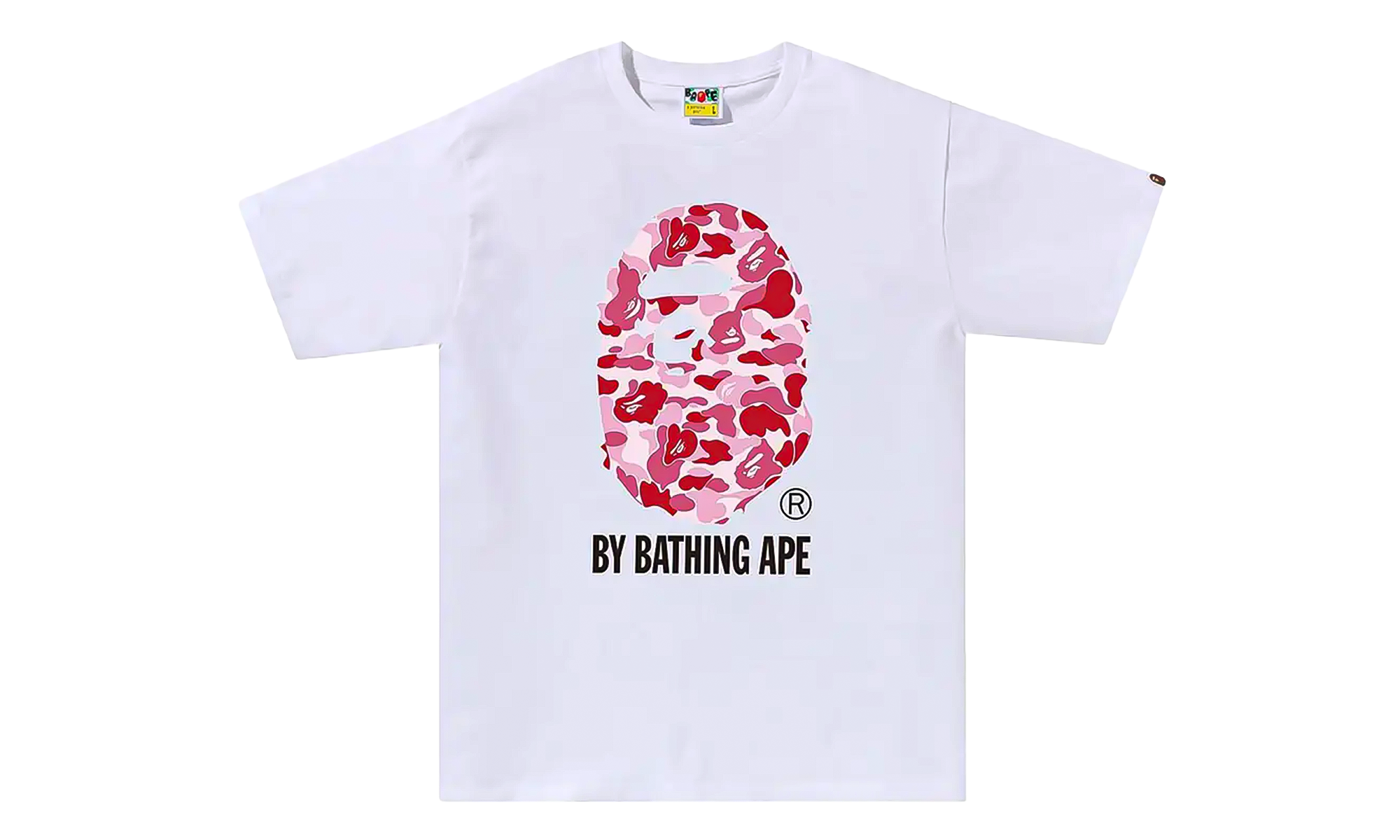 BAPE ABC Camo By Bathing Ape Tee White / Pink 1J30 110 006 WHITE PINK