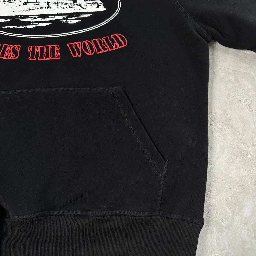 Corteiz OG Alcatraz Italia Hoodie - Black Ironleague