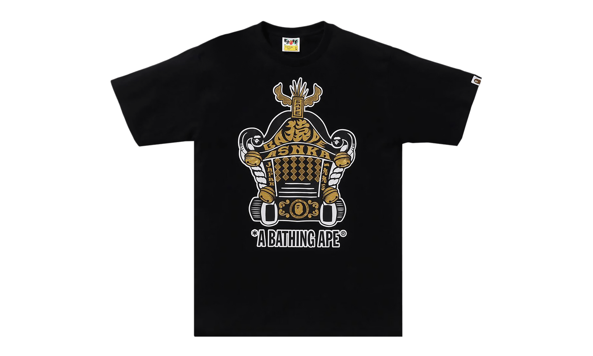 BAPE Mikoshi Tee Black 1K72 110 019 BLACK