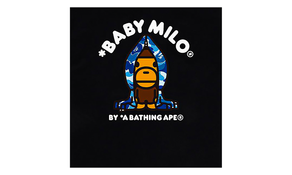 BAPE ABC Camo Milo Hoodie SS Tee Black/Blue Camo 0ZXTEMX00510Q BKK